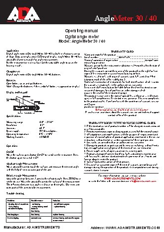 ADA AngleMeter 40
