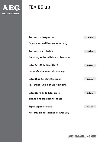 AEG TBA BG 30