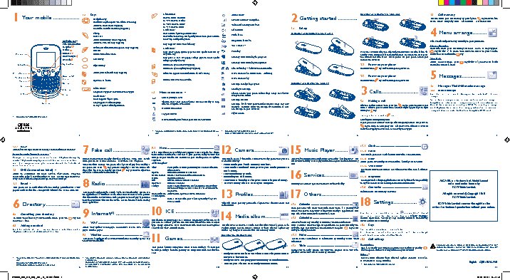 ALCATEL ONETOUCH 355/355D