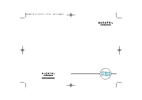 ALCATEL OT-S215 / OT-S218