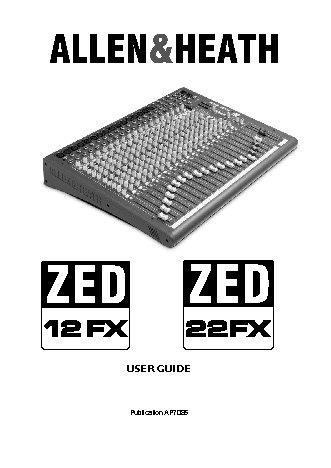 ALLEN & HEATH ZED22FX