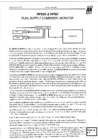 ALLEN & HEATH RPSD/RSPD2