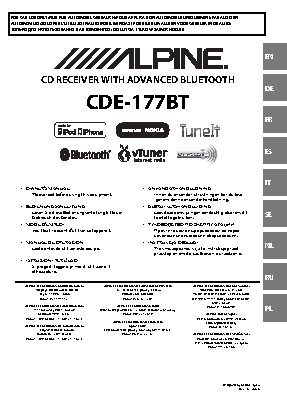 ALPINE CDE-177BT