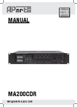 APART MA200CDR 2U