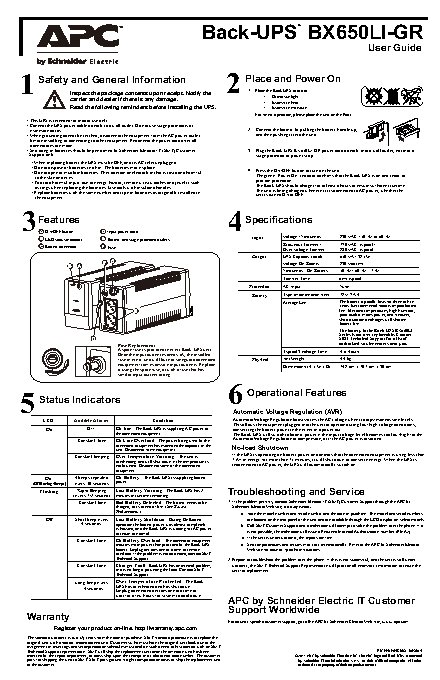 APC Back-UPS BX650LI-GR