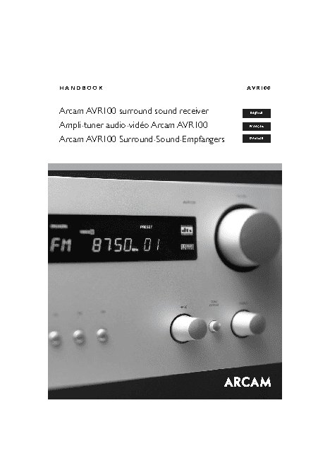 ARCAM DiVA AVR100