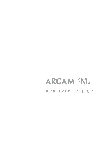 ARCAM DV139