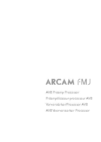 ARCAM FMJ AV8