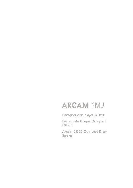 ARCAM FMJ CD23