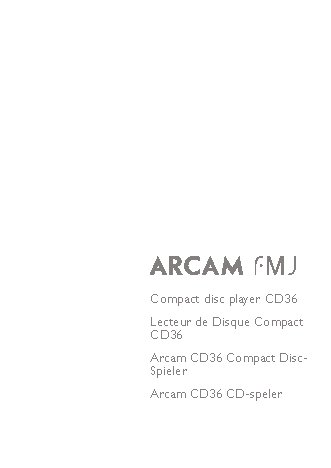 ARCAM FMJ CD36