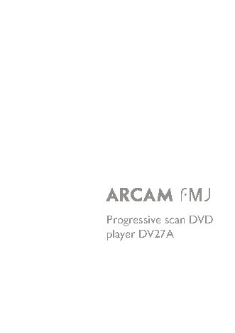 ARCAM FMJ DV27A