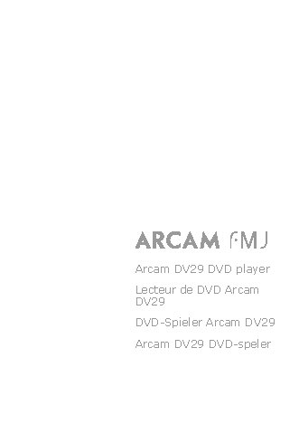 ARCAM FMJ DV29