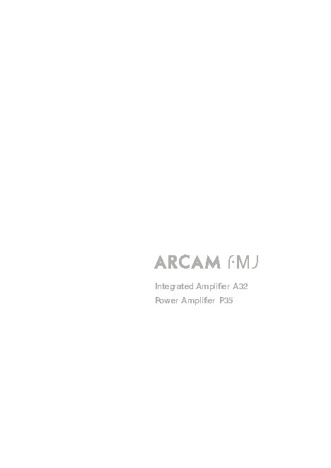 ARCAM FMJ A32