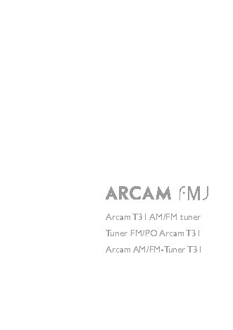 ARCAM FMJ T31
