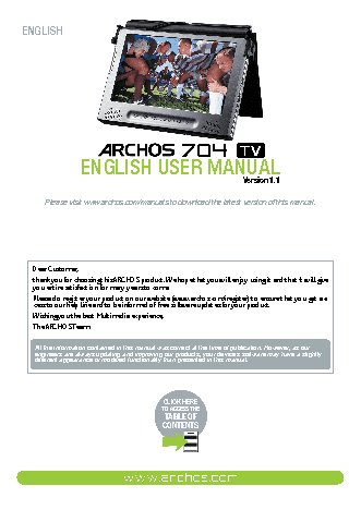 ARCHOS 704 TV