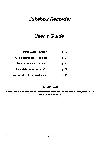 ARCHOS Jukebox Recorder