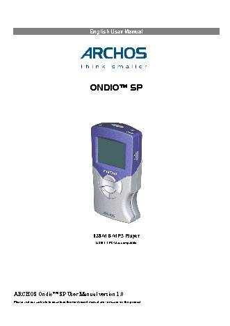 ARCHOS Ondio SP
