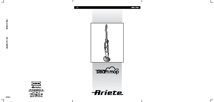 ARIETE 4160 Steam mop refillable