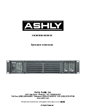 ASHLY PE-800 + PE-DSP1