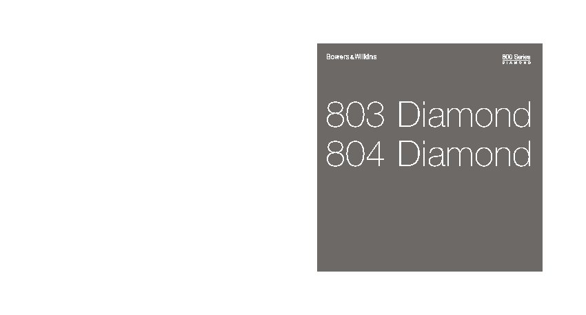 B&W Diamond 803 D2