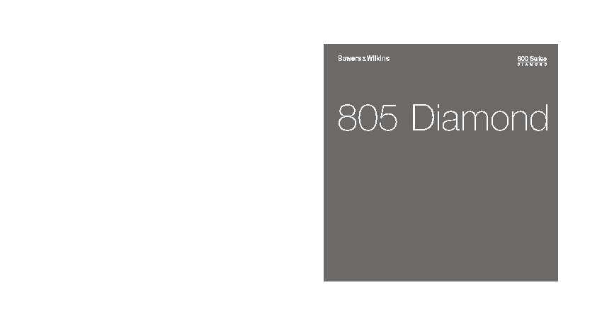 B&W Diamond 805 D2