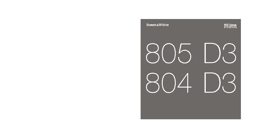 B&W Diamond 804 D3