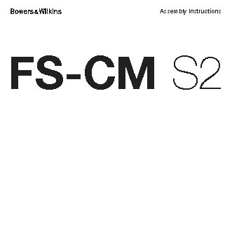 B&W FS-CM S2 Stand