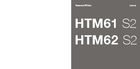 B&W HTM62 S2