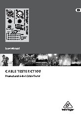 BEHRINGER CABLE TESTER CT100