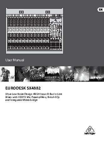 BEHRINGER EURODESK SX4882
