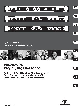 BEHRINGER EUROPOWER EPQ304