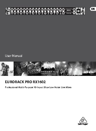 BEHRINGER EURORACK PRO RX1602