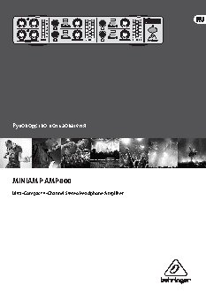 BEHRINGER MINIAMP AMP800