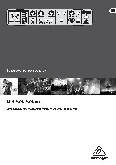 BEHRINGER MINIMON MON800
