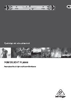 BEHRINGER POWERLIGHT PL2000