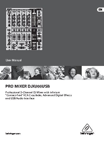 BEHRINGER PRO MIXER DJX900USB