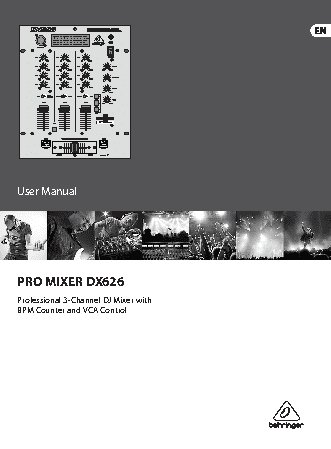 BEHRINGER PRO MIXER DX626