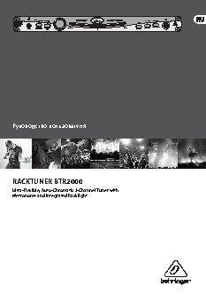BEHRINGER RACKTUNER BTR2000