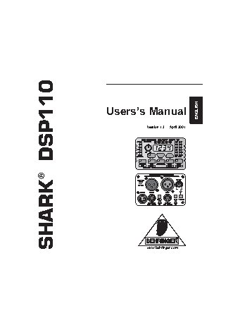 BEHRINGER SHARK DSP110