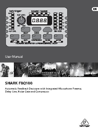 BEHRINGER SHARK FBQ100
