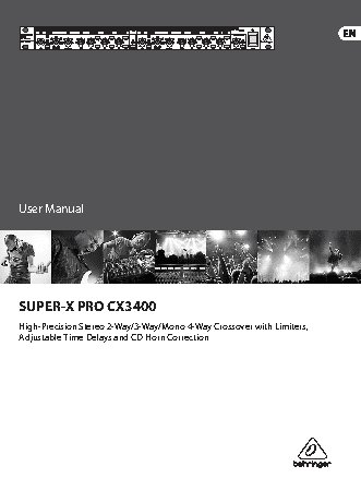BEHRINGER SUPER-X PRO CX3400