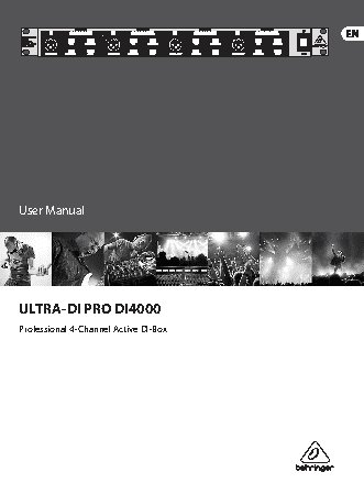 BEHRINGER ULTRA-DI PRO DI4000
