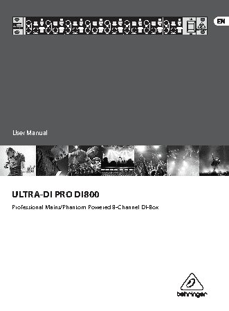 BEHRINGER ULTRA-DI PRO DI800