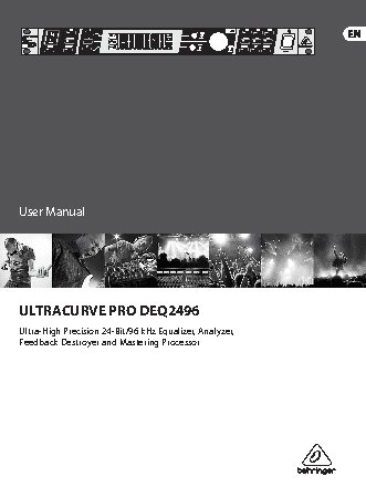 BEHRINGER ULTRACURVE PRO DEQ2496