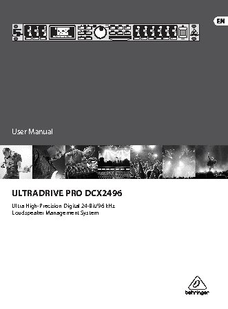 BEHRINGER ULTRADRIVE PRO DCX2496