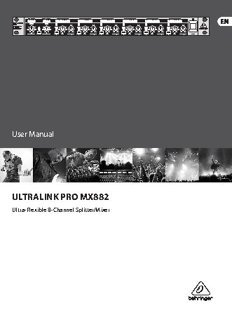 BEHRINGER ULTRALINK PRO MX882