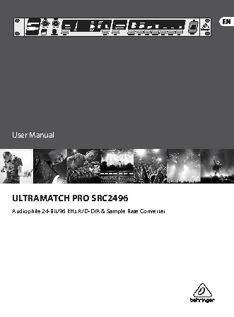BEHRINGER ULTRAMATCH PRO SRC2496