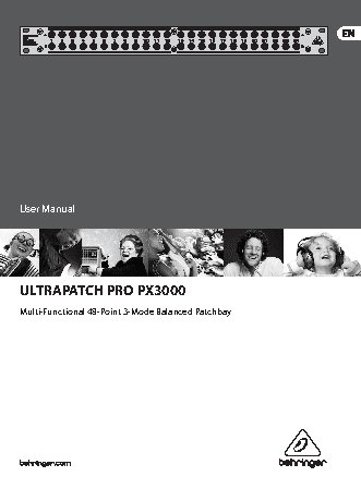 BEHRINGER ULTRAPATCH PRO PX3000