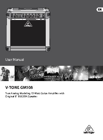 BEHRINGER V-TONE GM108