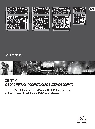 BEHRINGER XENYX Q1002USB